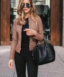 PU Leather Warm Jacket - Veira Trending Shop