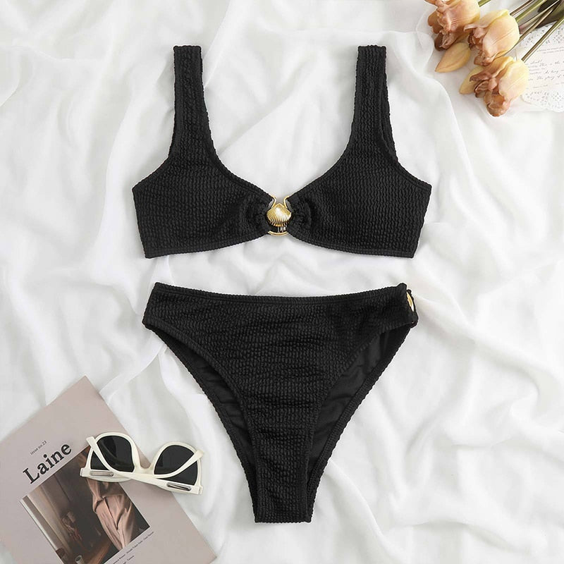 Block Color Bikini Set - Veira Trending Shop