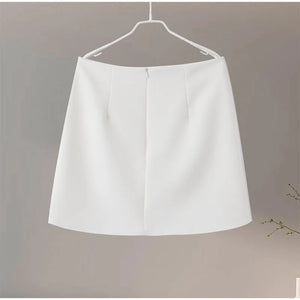 Single-Breasted Vest 2 Piece Skirt Set