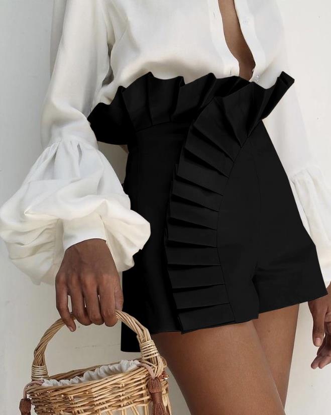 Ruched High Waist Short - Veira Trending Shop