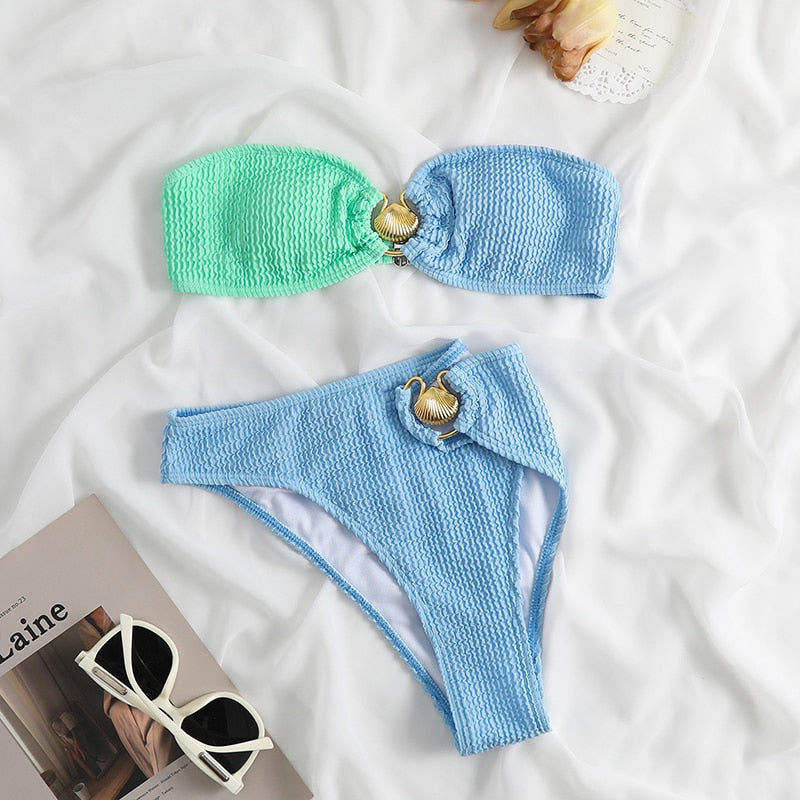 Block Color Bikini Set - Veira Trending Shop
