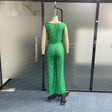 Casual Sleeveless 2Pcs Pants Set