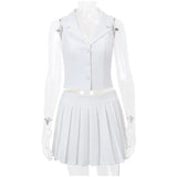 Single-Breasted Vest 2 Piece Skirt Set