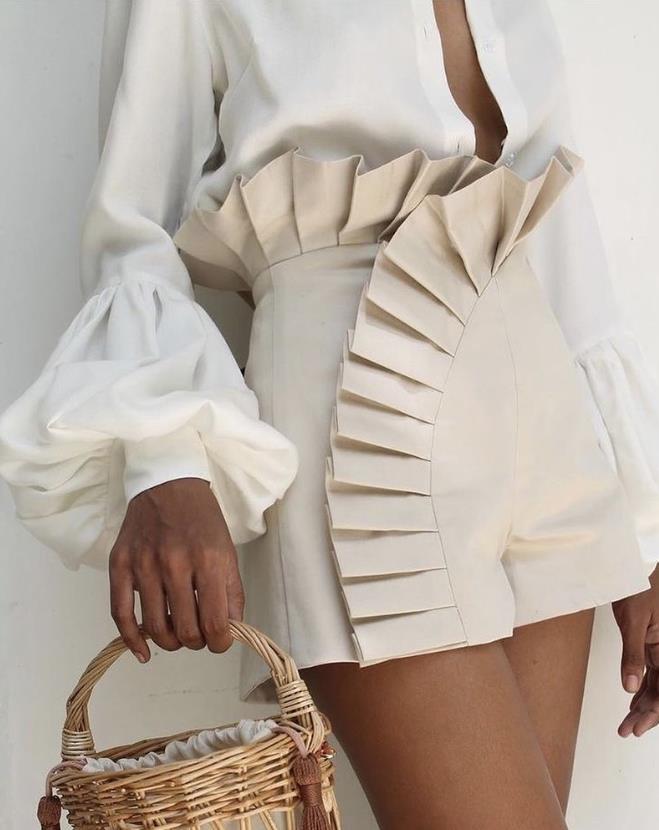 Ruched High Waist Short - Veira Trending Shop
