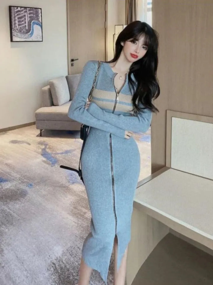 Long Sleeve Knitted Dress