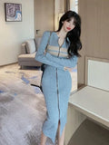 Long Sleeve Knitted Dress