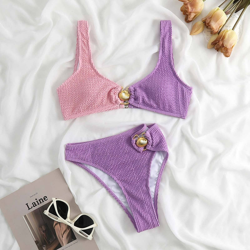 Block Color Bikini Set - Veira Trending Shop