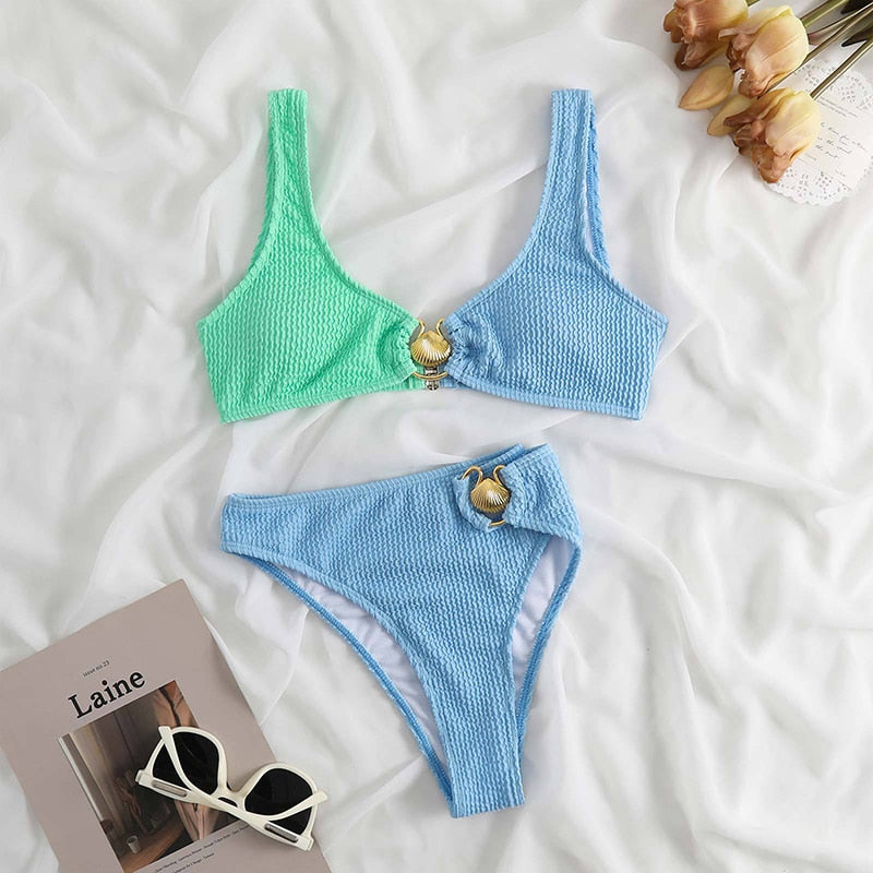 Block Color Bikini Set - Veira Trending Shop