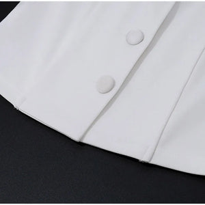 Single-Breasted Vest 2 Piece Skirt Set