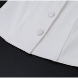 Single-Breasted Vest 2 Piece Skirt Set