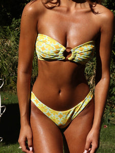 Floral Thong Bikini Set