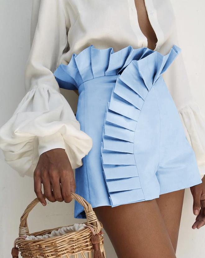 Ruched High Waist Short - Veira Trending Shop