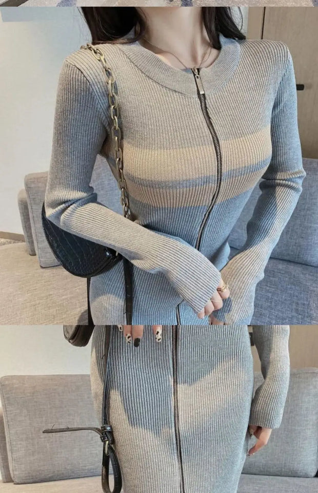 Long Sleeve Knitted Dress