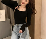 Square Knitwear Top