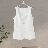 Single-Breasted Vest 2 Piece Skirt Set