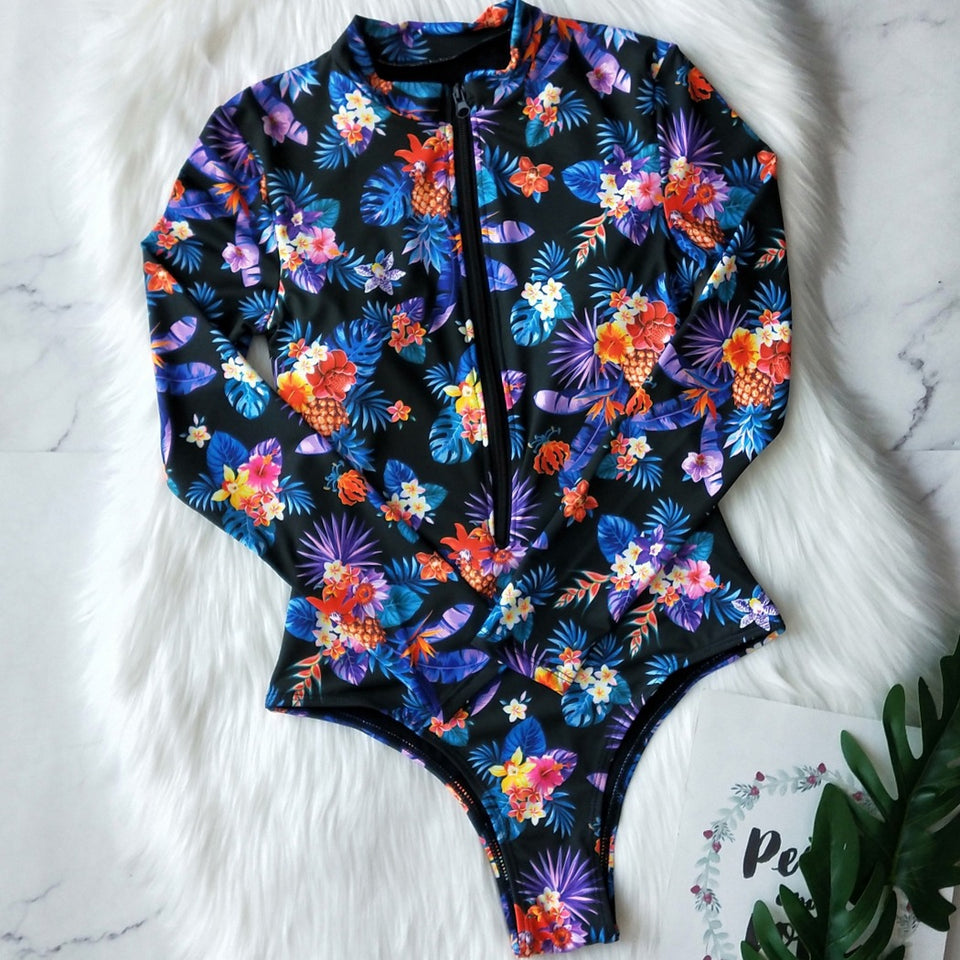Floral One Piece Swimsuit - Veira Trending Shop