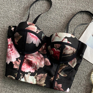 Floral Corset Top - Veira Trending Shop