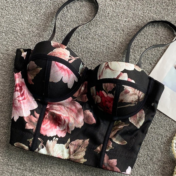 Floral Corset Top - Veira Trending Shop