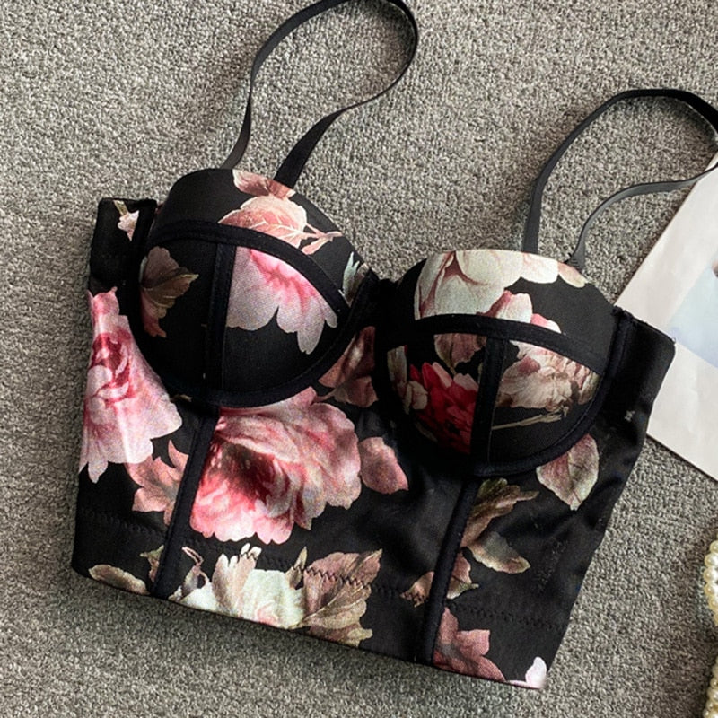 Floral Corset Top - Veira Trending Shop