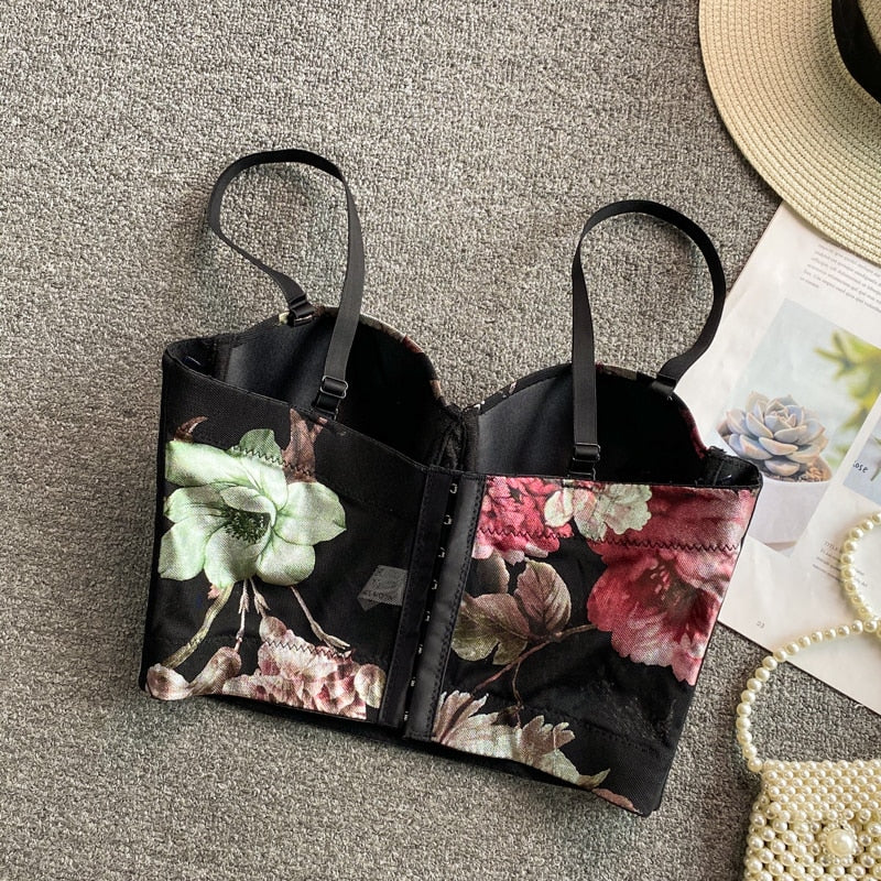 Floral Corset Top - Veira Trending Shop