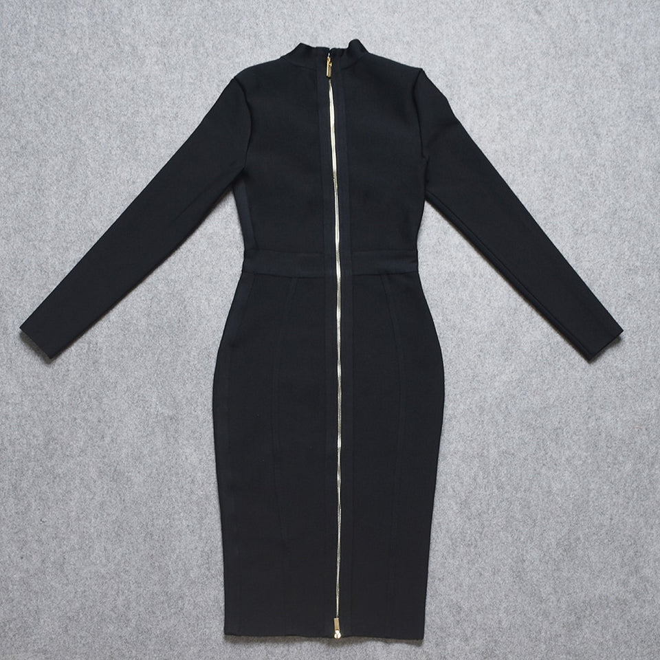 Long Sleeve Bandage Dress