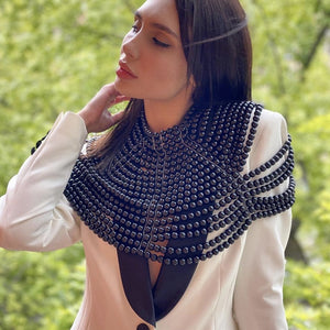 Cloak Sleeve Pearl Shawl - Veira Trending Shop