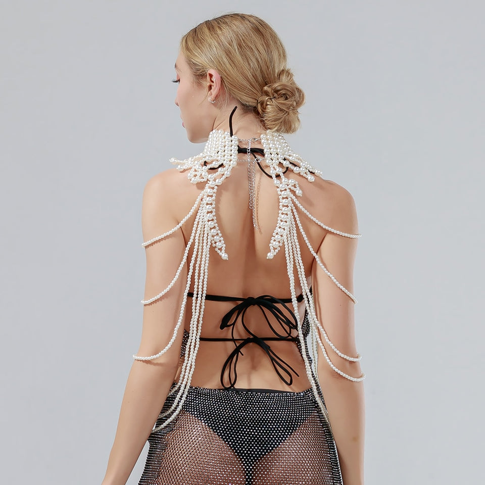 Pearl Body Chain - Veira Trending Shop