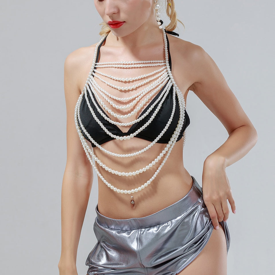 Pearl Body Chain - Veira Trending Shop