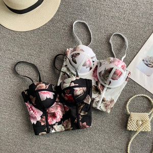 Floral Corset Top - Veira Trending Shop
