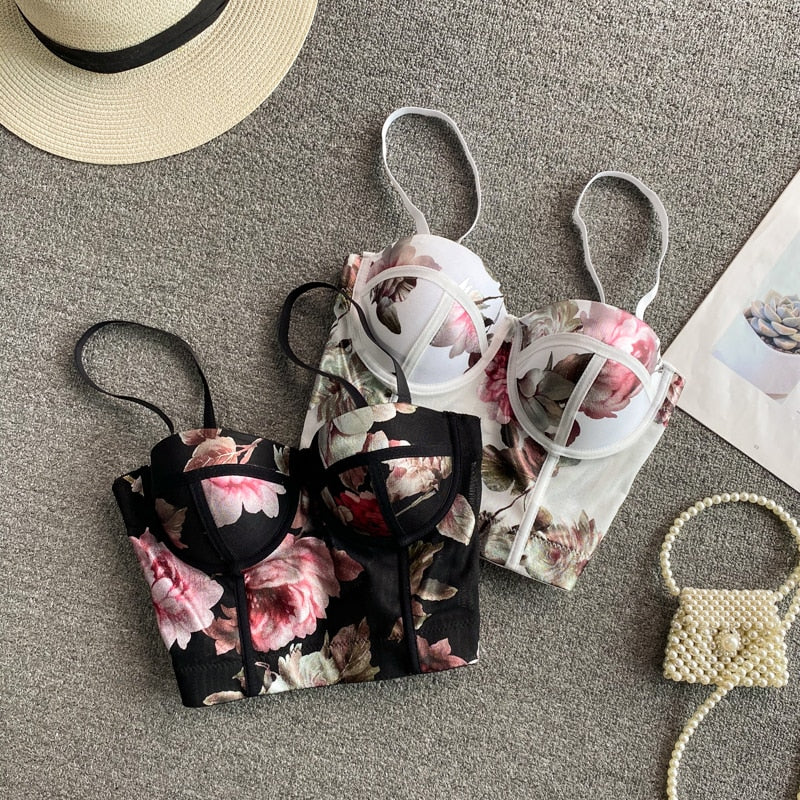 Floral Corset Top - Veira Trending Shop