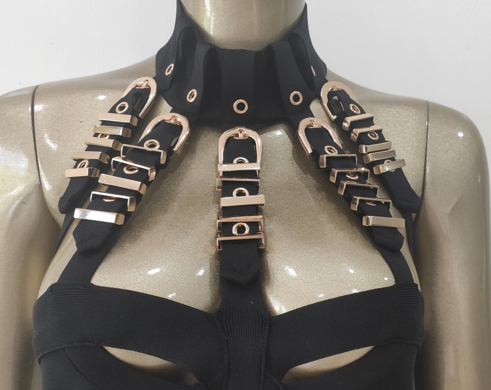 Sexy Hollow Out Bandage Dress - Veira Trending Shop