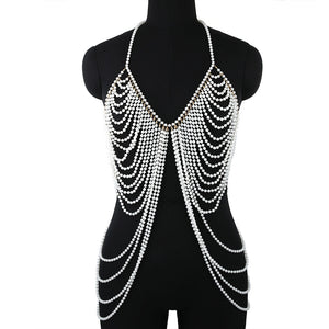 Pearl Body Chain - Veira Trending Shop