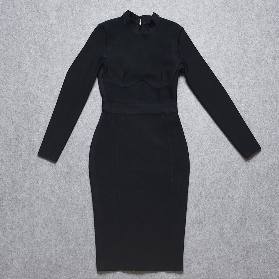 Long Sleeve Bandage Dress