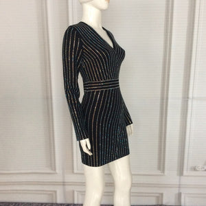 Long Sleeve Office Party Dress - Veira Trending Shop