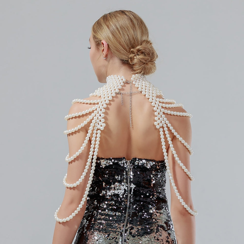 Pearl Body Chain - Veira Trending Shop
