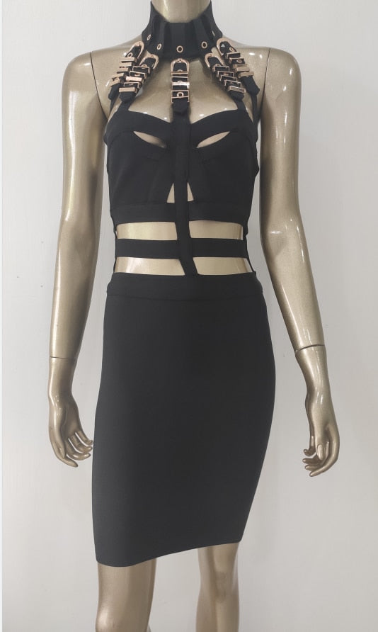 Sexy Hollow Out Bandage Dress - Veira Trending Shop