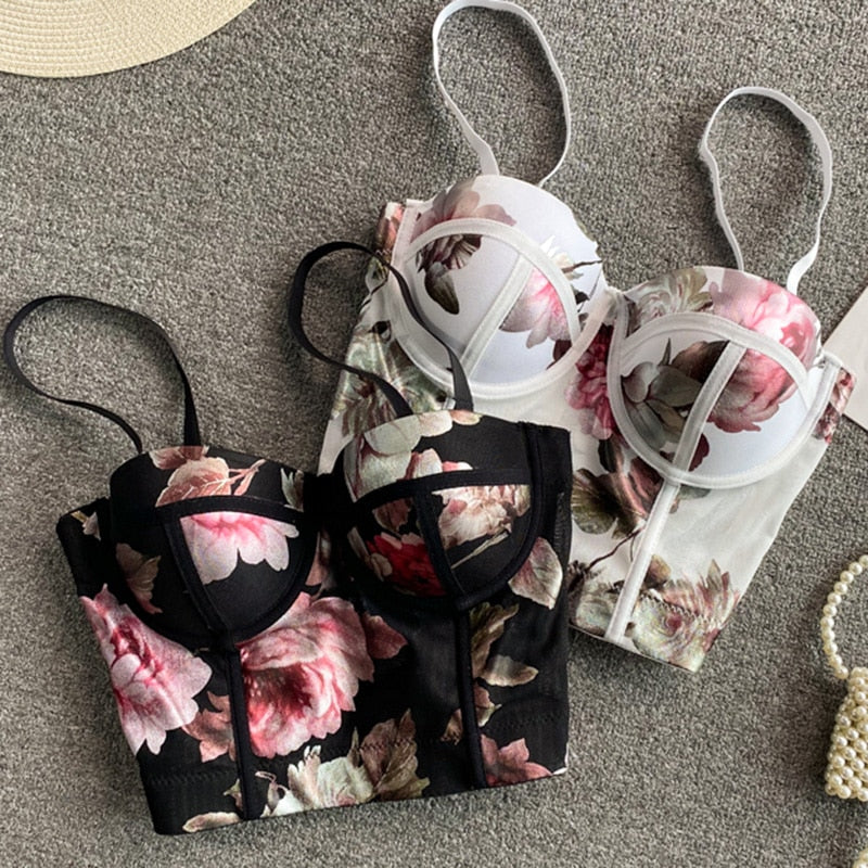 Floral Corset Top - Veira Trending Shop