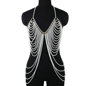 Pearl Body Chain - Veira Trending Shop