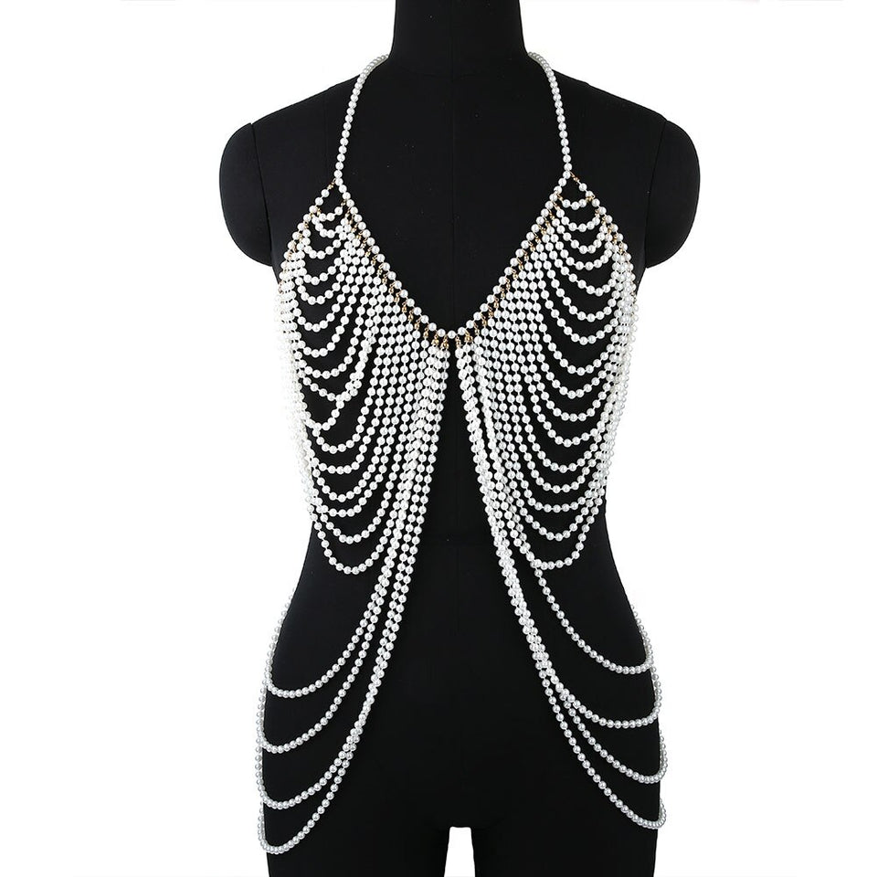 Pearl Body Chain - Veira Trending Shop