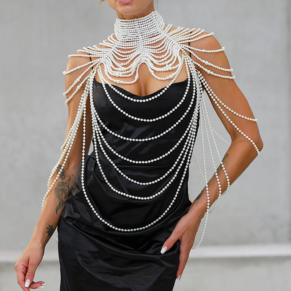 Pearl Body Chain - Veira Trending Shop