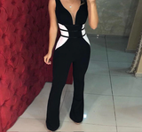 Contrast Color Jumpsuit - Veira Trending Shop