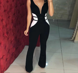 Contrast Color Jumpsuit - Veira Trending Shop