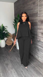 Straight Pants 2pcs Set