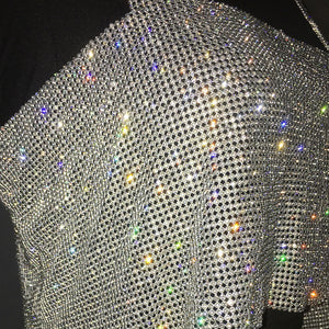 Bling Rhinestones Party Crop Top - Veira Trending Shop