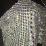 Bling Rhinestones Party Crop Top - Veira Trending Shop