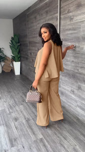 Straight Pants 2pcs Set