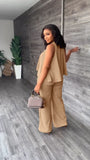 Straight Pants 2pcs Set