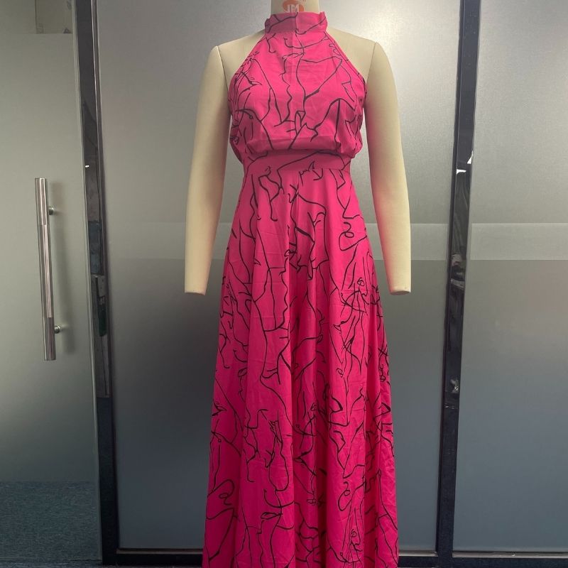 Sleeveless Art Print Jumpsuit