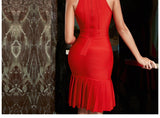 Halter Trumpet Bandage Dress - Veira Trending Shop