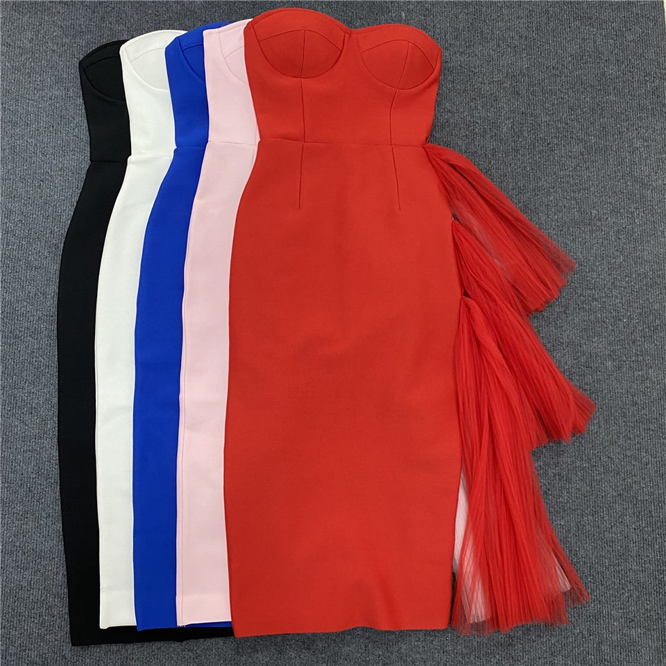 Off Shoulder Bandage Dress - Veira Trending Shop